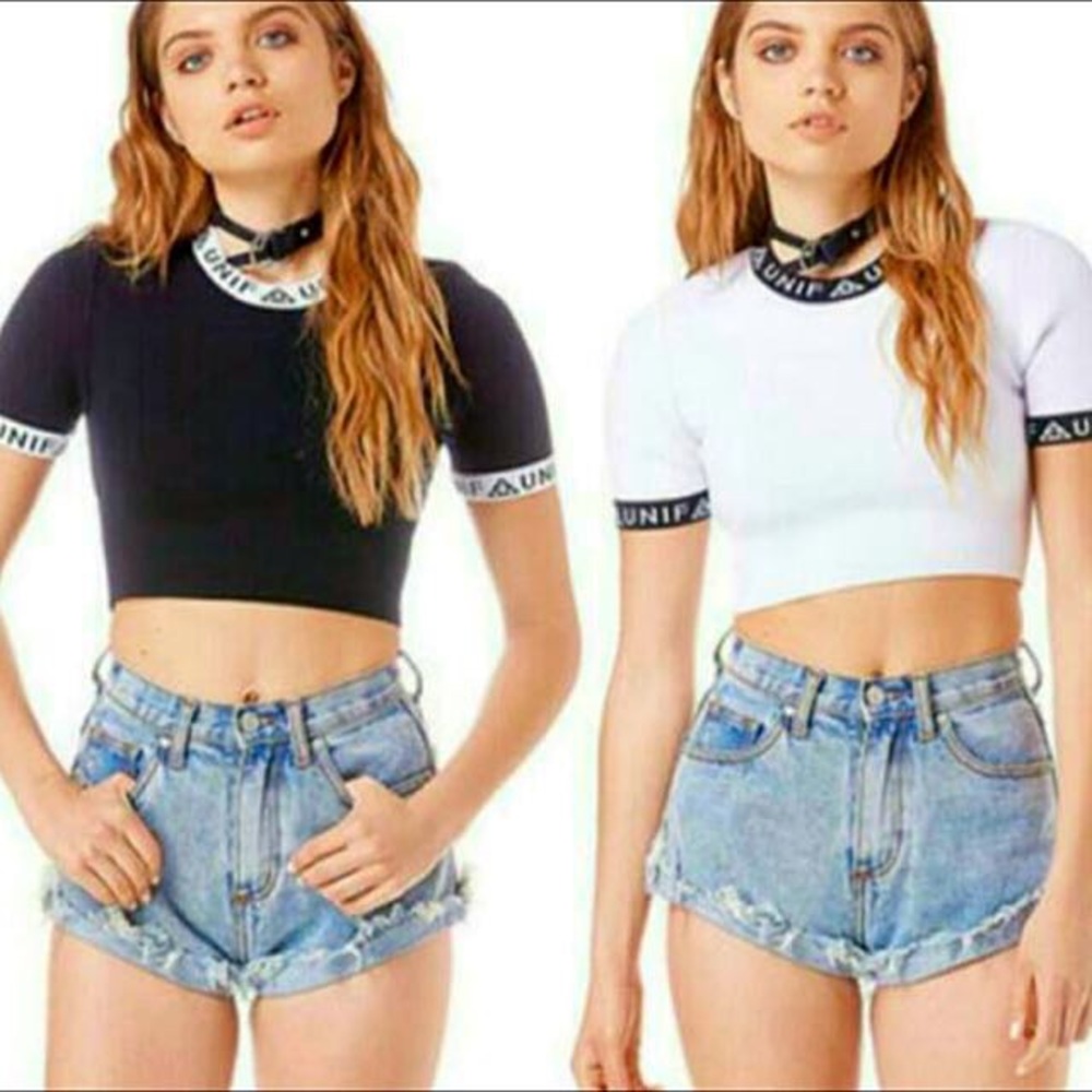 🙌🏻 FINAL OFFER 🙌🏻 UNIF Black ribbed crop top